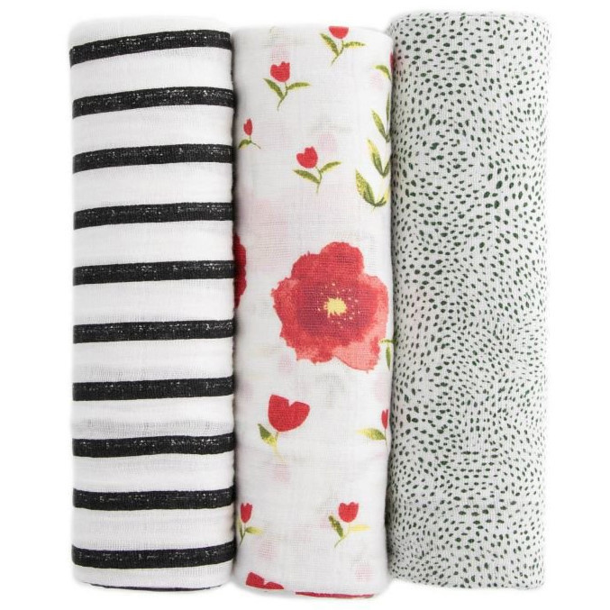 Pucktücher Summer Poppy II 3er-Set