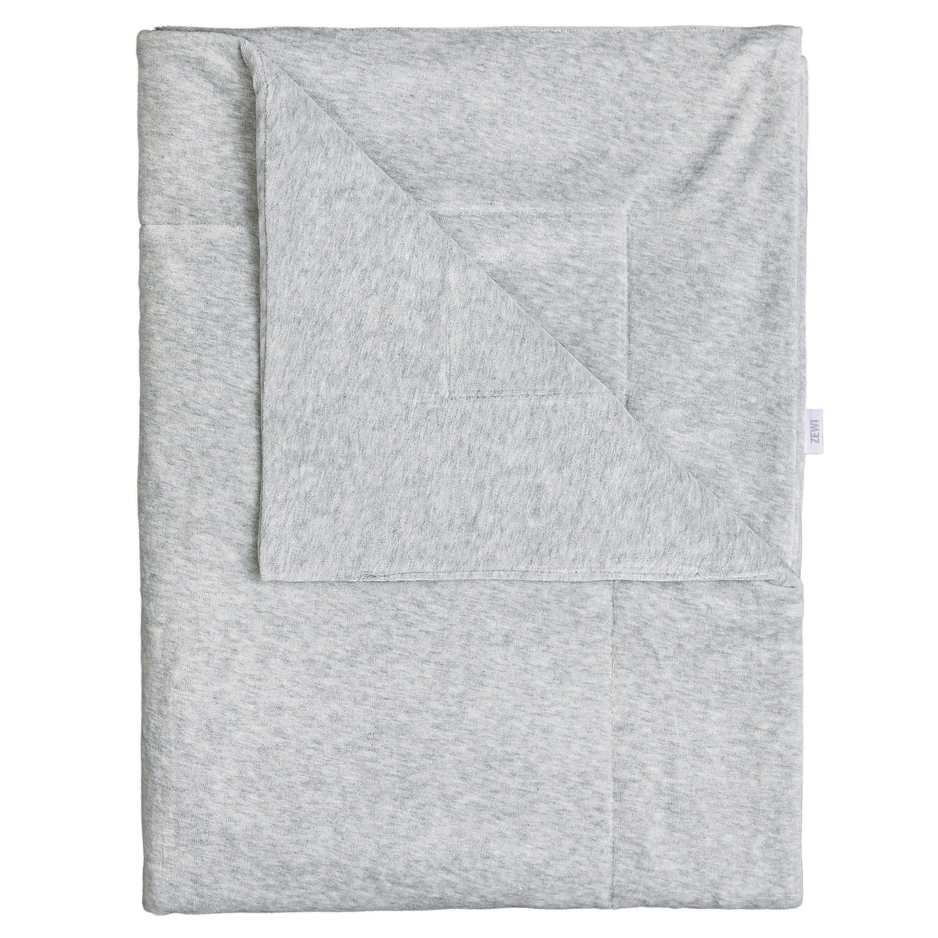 Babydecke Samt Grau