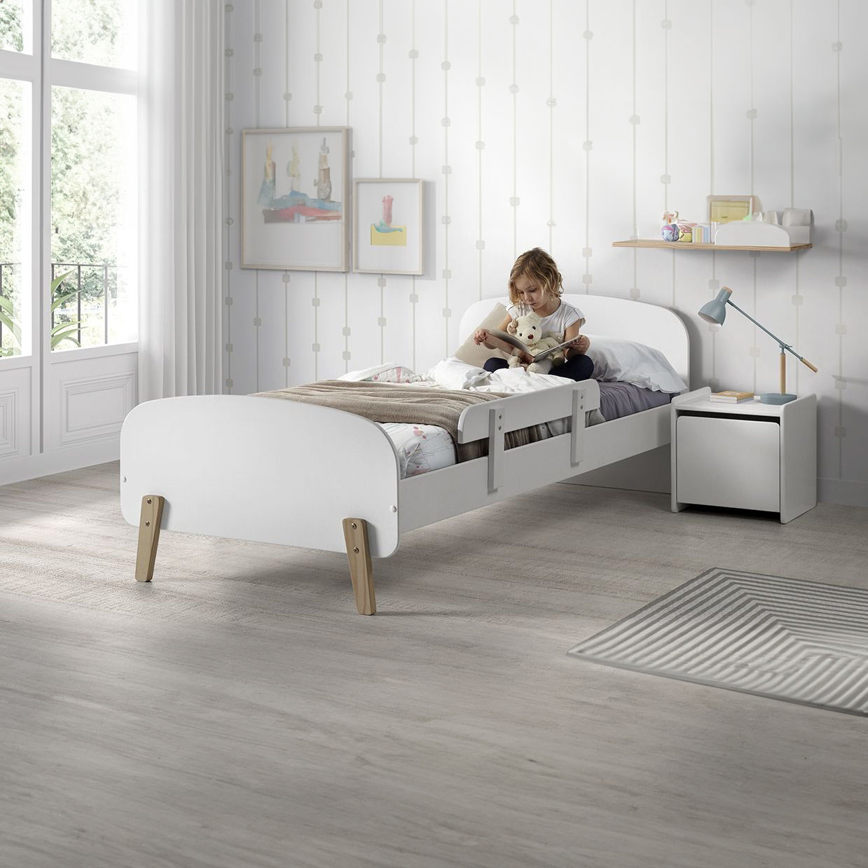 Kinderzimmer Kiddy 3-teilig Set C Weiss #2