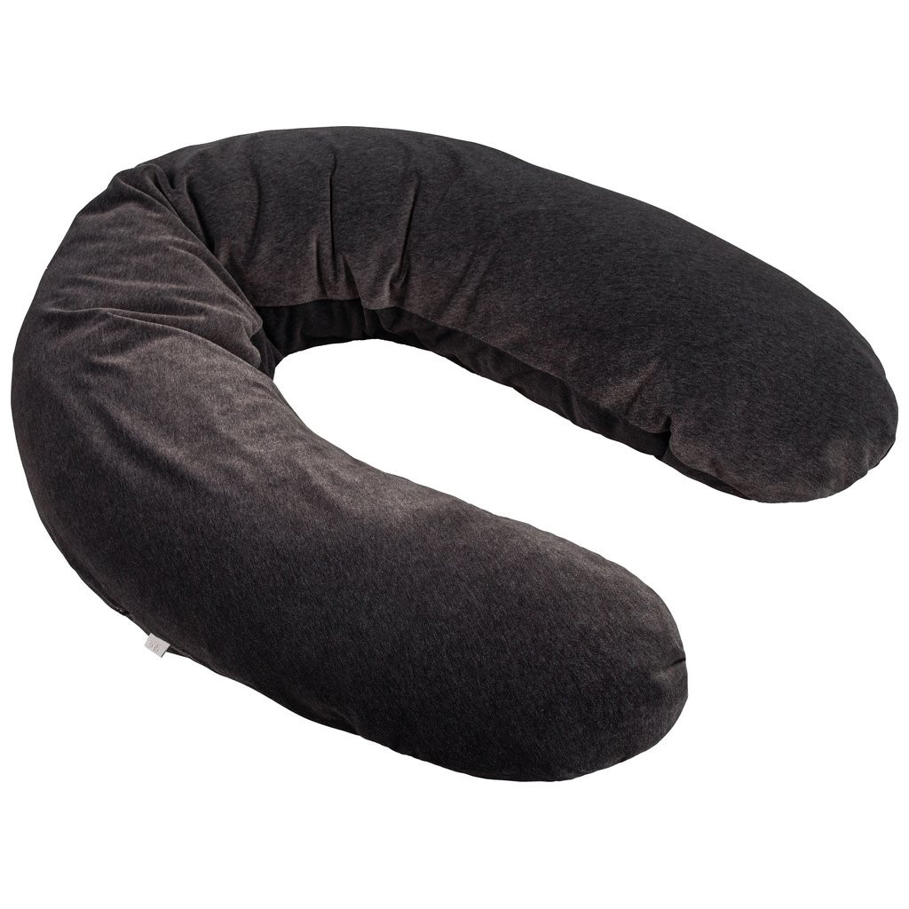 Stillkissen Samt Anthrazit
