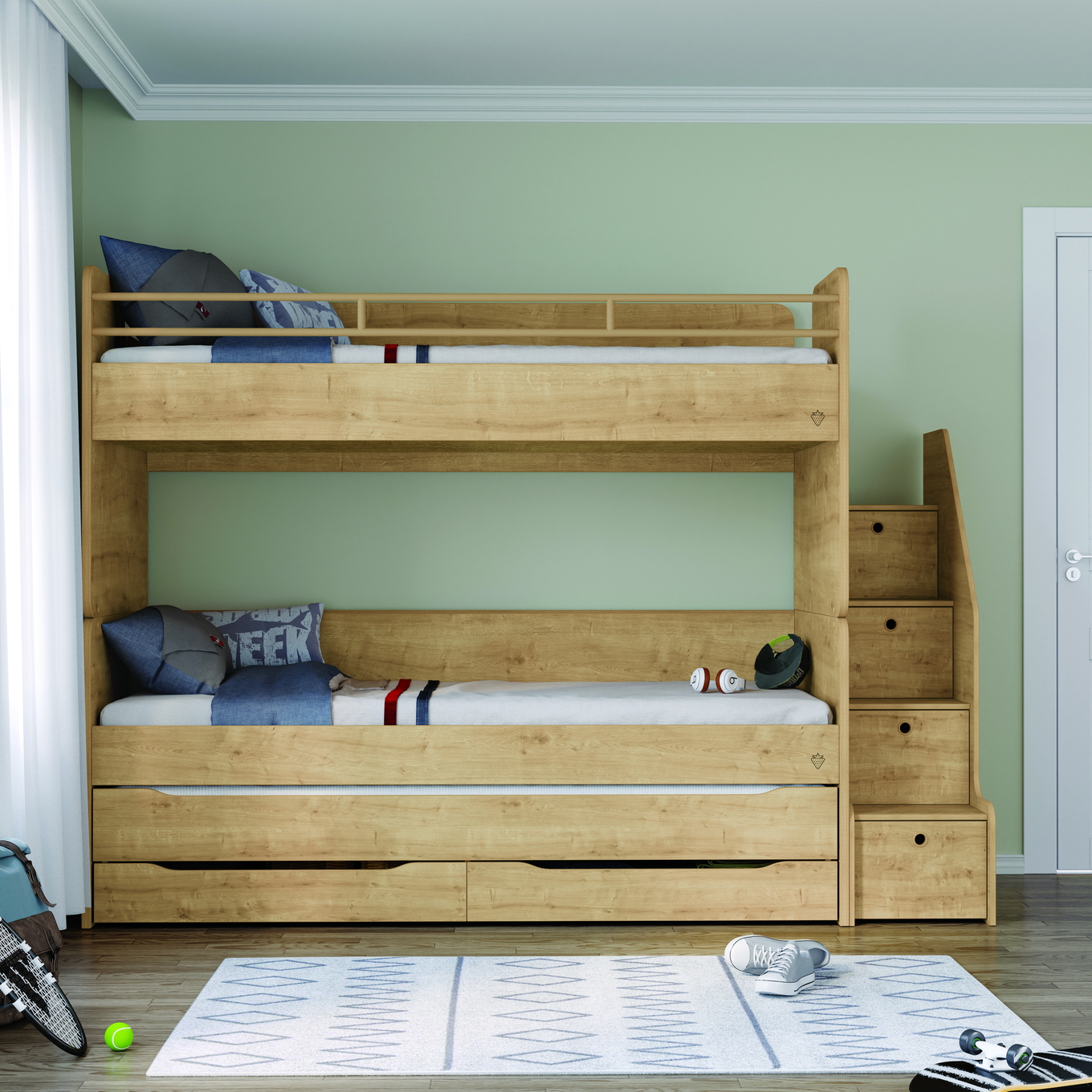 Hochbett Studio Set Holz, Set 1 #2