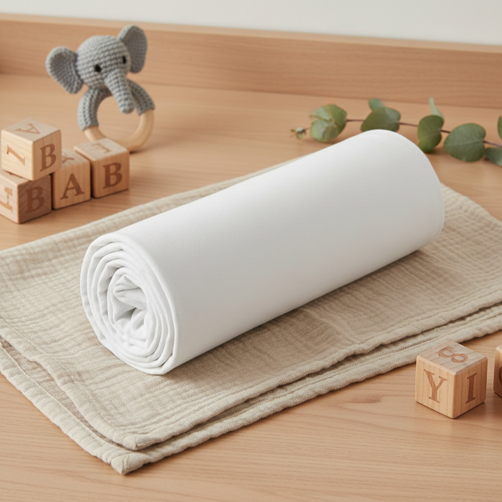 Fixleintuch Jersey Weiss 70 x 140 cm 3