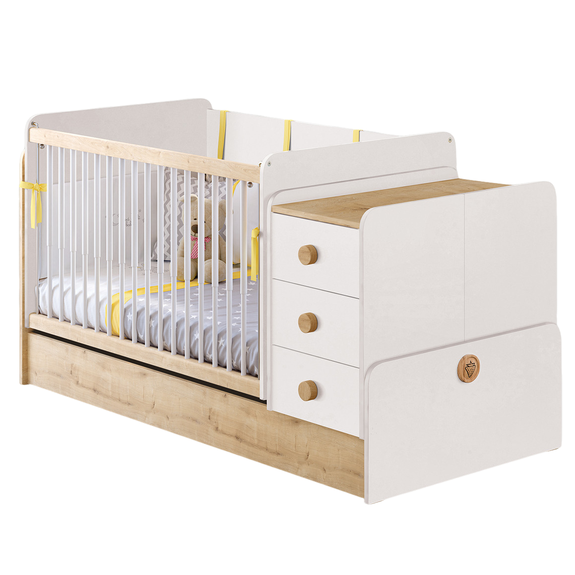 Babybett Baby Natura Umbaubar Klein