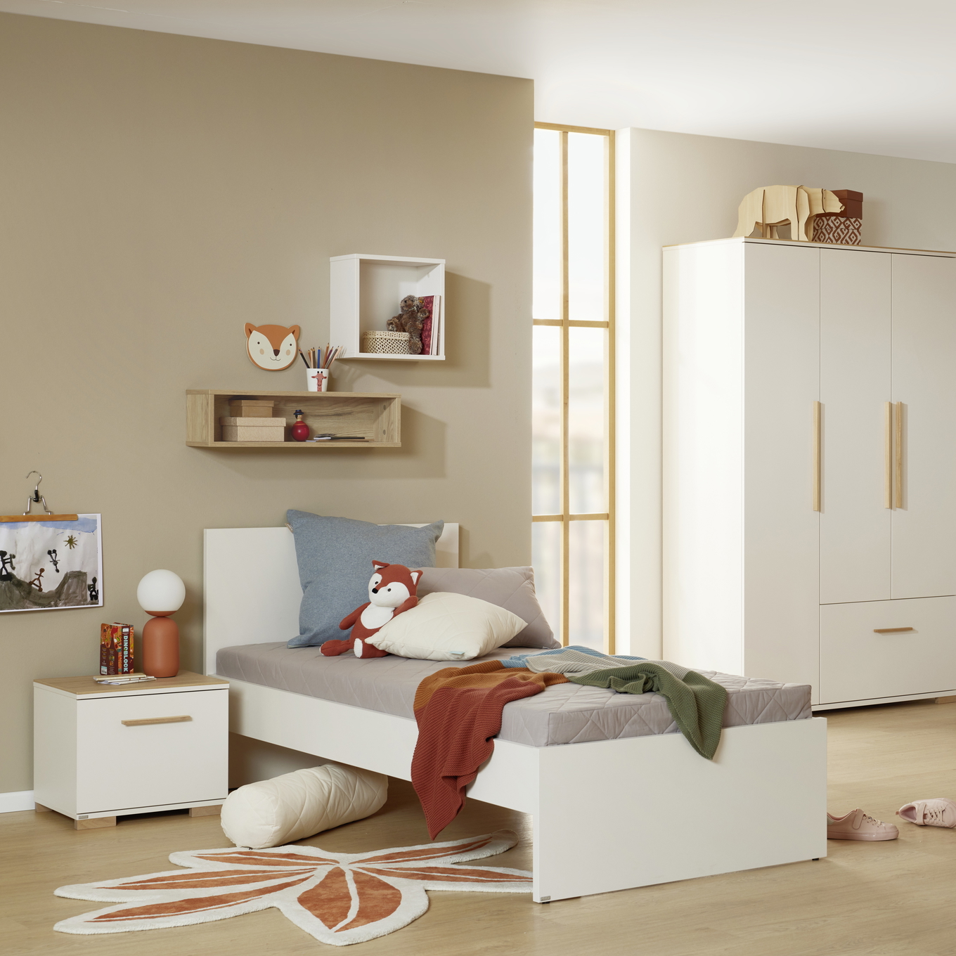 Wandregal Quadratisch Off White #2