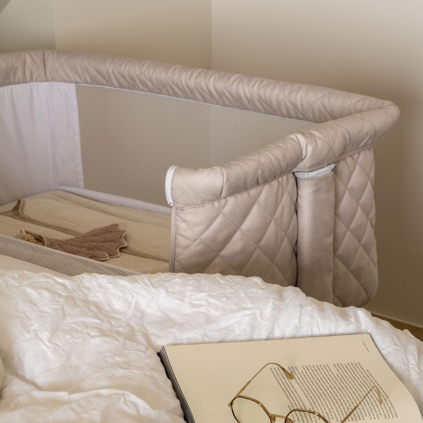 Beistellbett Side-By-Side Natural Clay 3