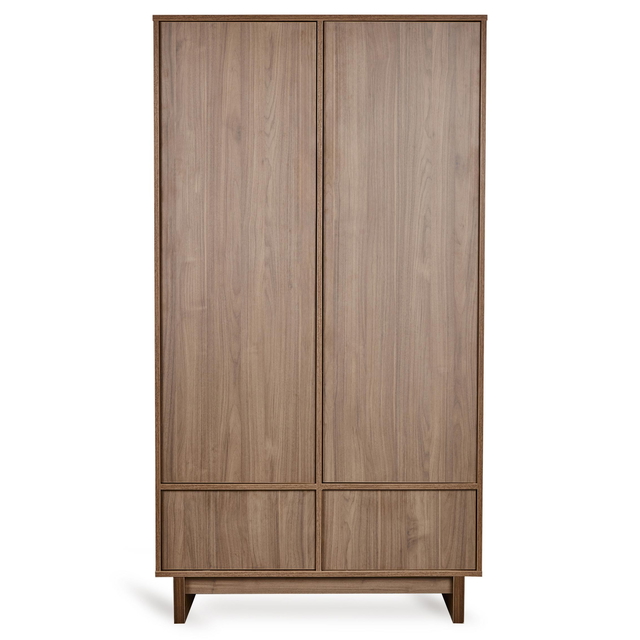 Kleiderschrank Kyo Braun, 2-türig