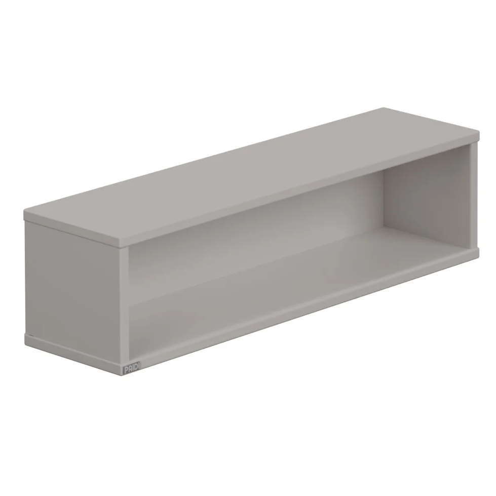 Wandregal Rechteckig Lang Kieselgrau