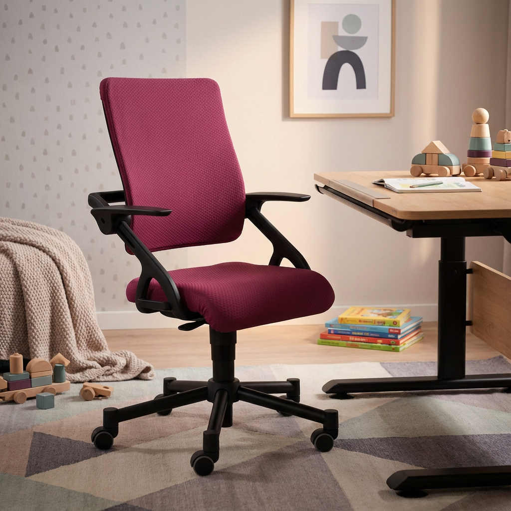 Bürostuhl Tio Schwarz Brombeere 5