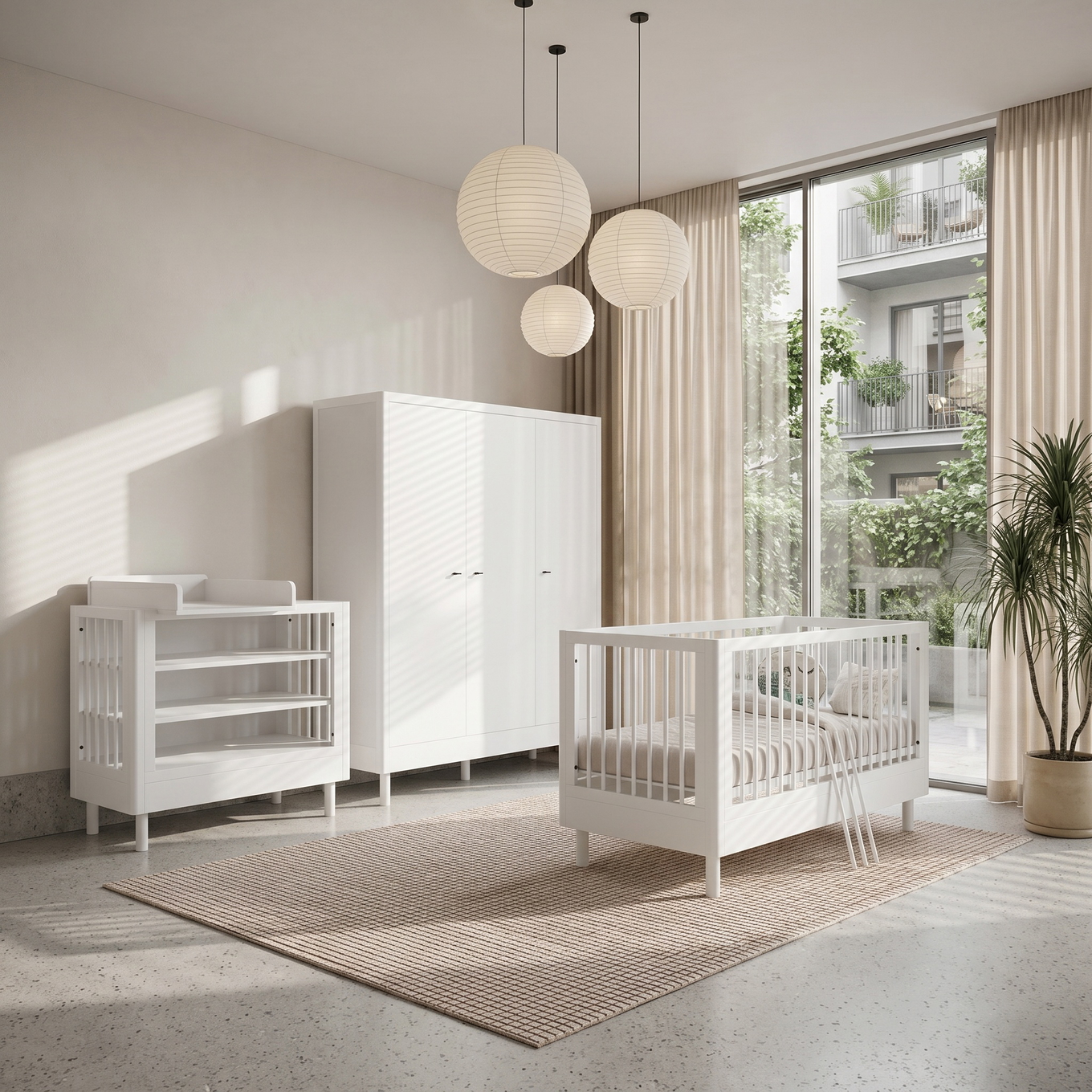 Babyzimmer Forrest Buche 4-teilig Set D #2