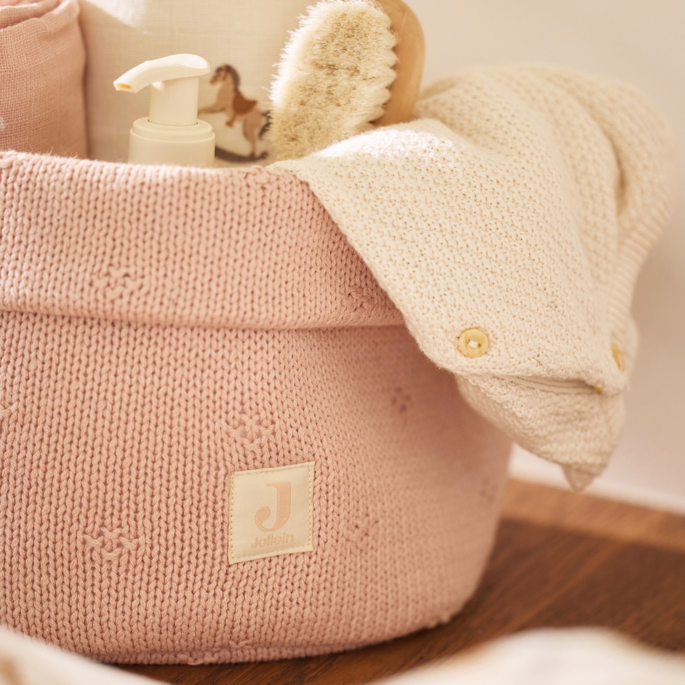 Pflegekörbchen Cosy Knit Rosa #2