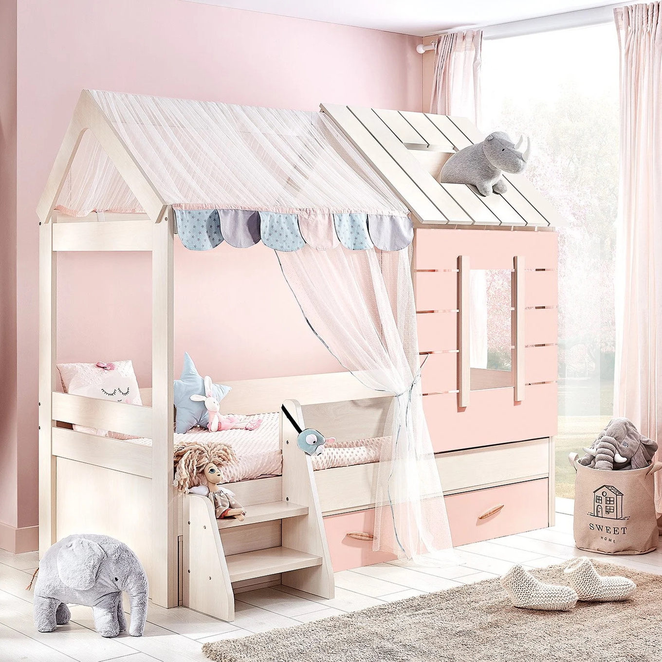 Abenteuerbett My House Pink #2