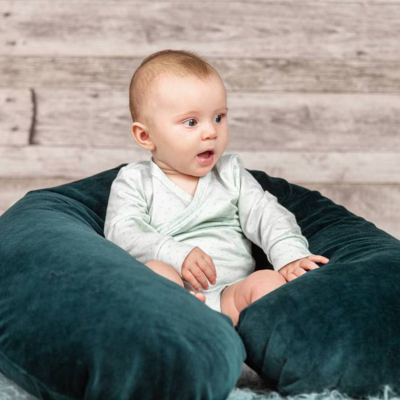 Stillkissen Samt Petrol #2