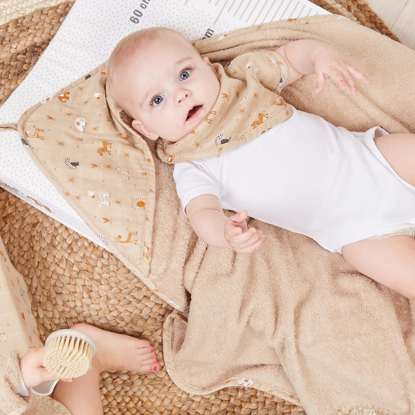 Badetuch mit Kapuze Frottée Steppe #2