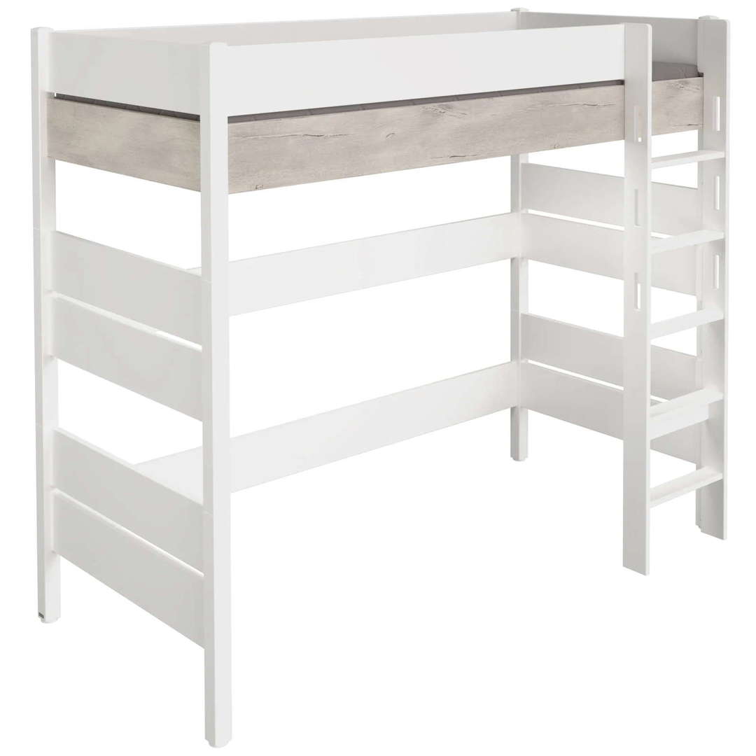 Hochbett Kira Nautik mit gerader Leiter, 90 x 200 cm