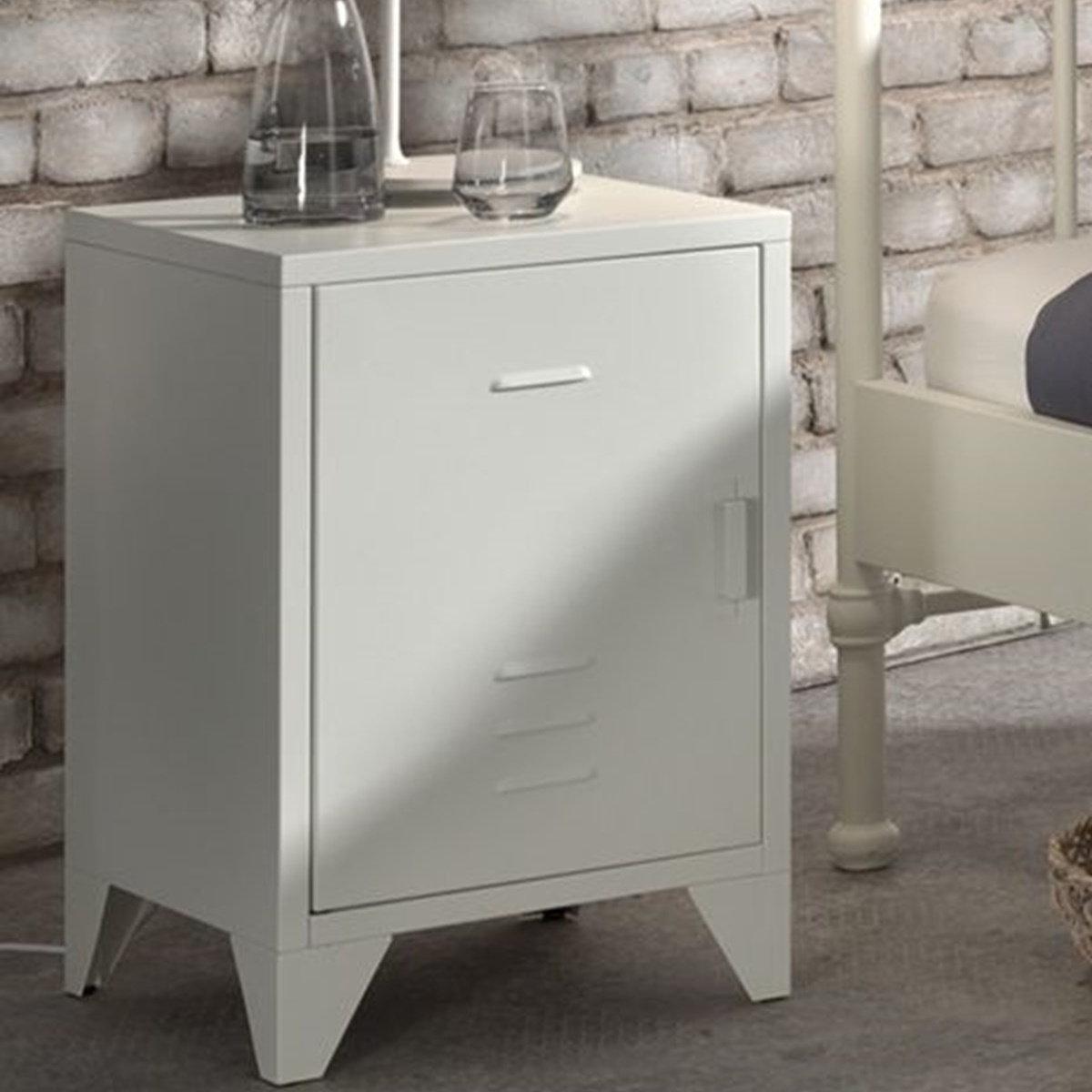 Nachttisch Bronxx  Weiss #2