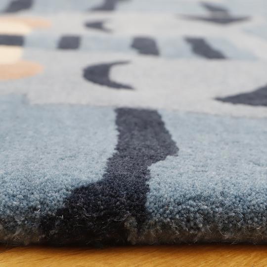 Teppich Tiger Blau 4