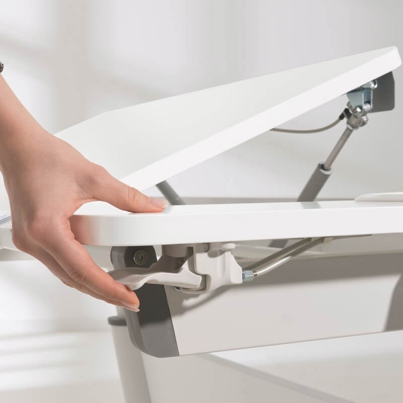 Schreibtisch Jaro Weiss für Rechtshänder 13