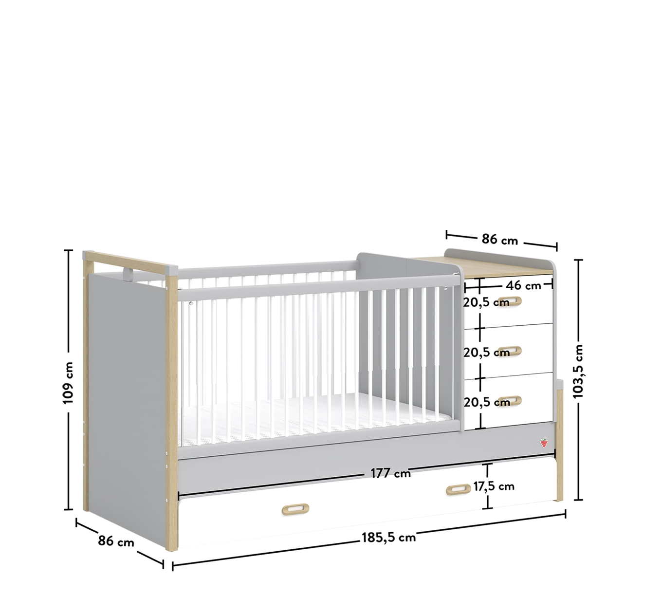 Babybett Mino Umbaubar 8