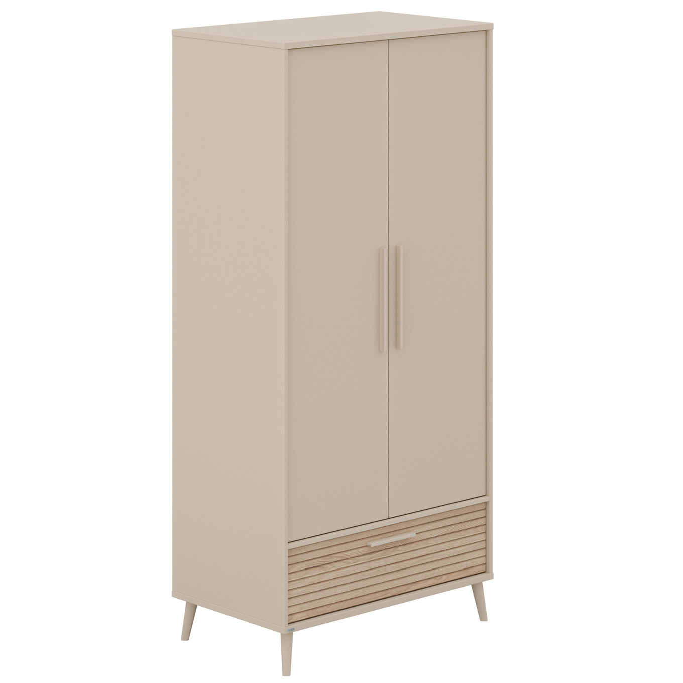 Kleiderschrank Eefje 2-türig, Groovy Oak