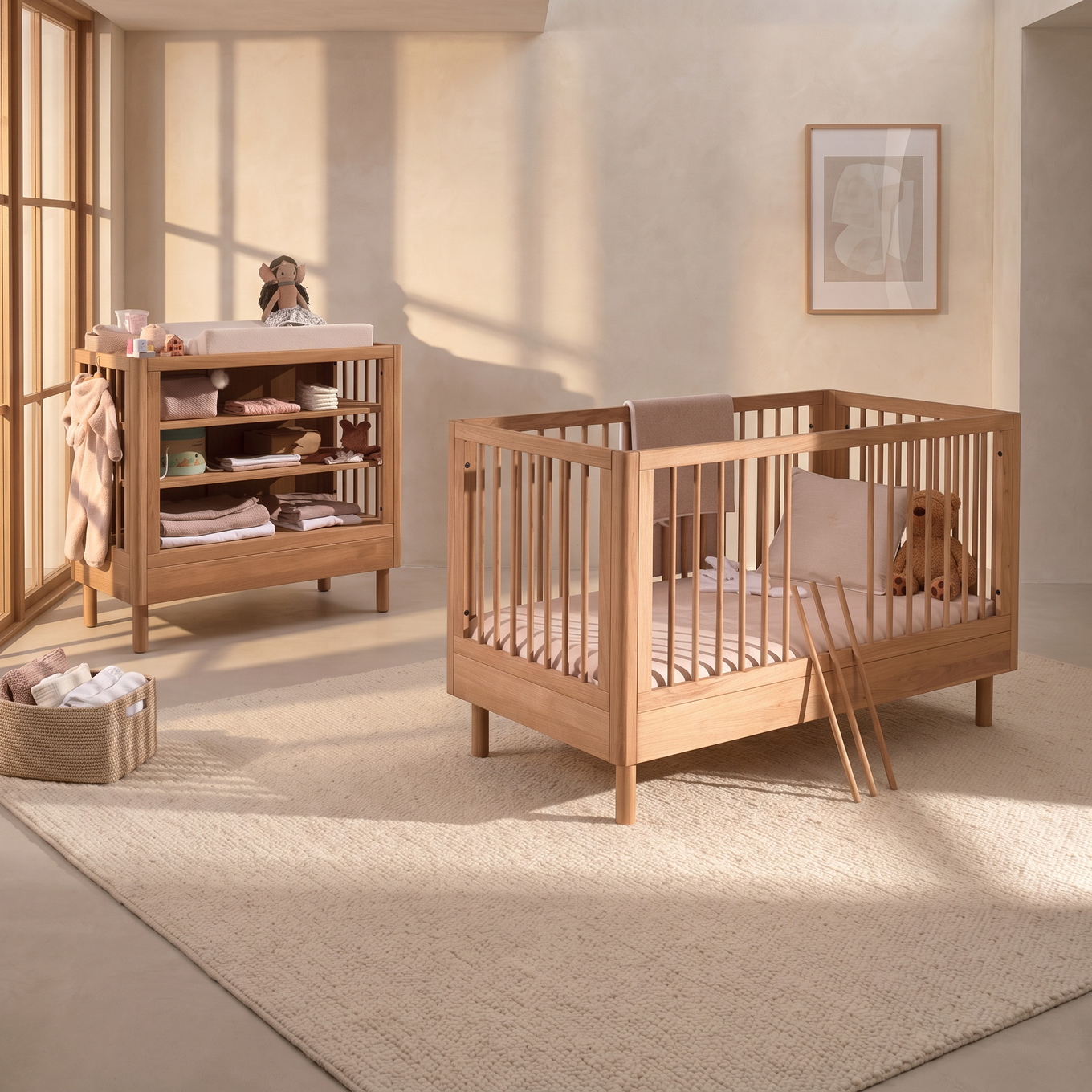 Babyzimmer Forrest Eiche 2-teilig Set B #2