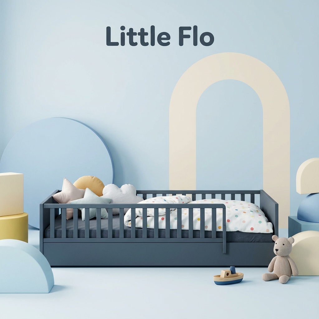 Bett Little Flo Blau, 90 x 200 cm 3