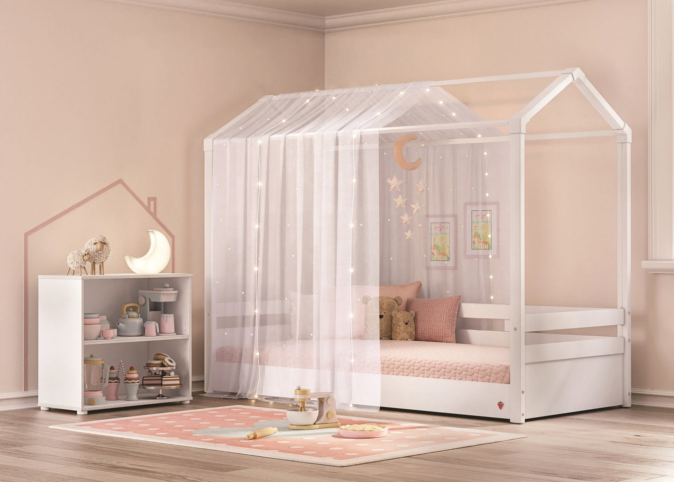 Vorhang Montes für Hausbett 3