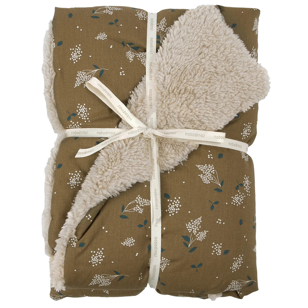 Decke Stories Winter Brown Lilac 4