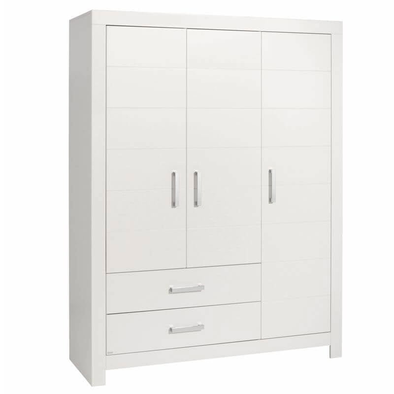 Kleiderschrank Fiona 3-türig mit Schubladen