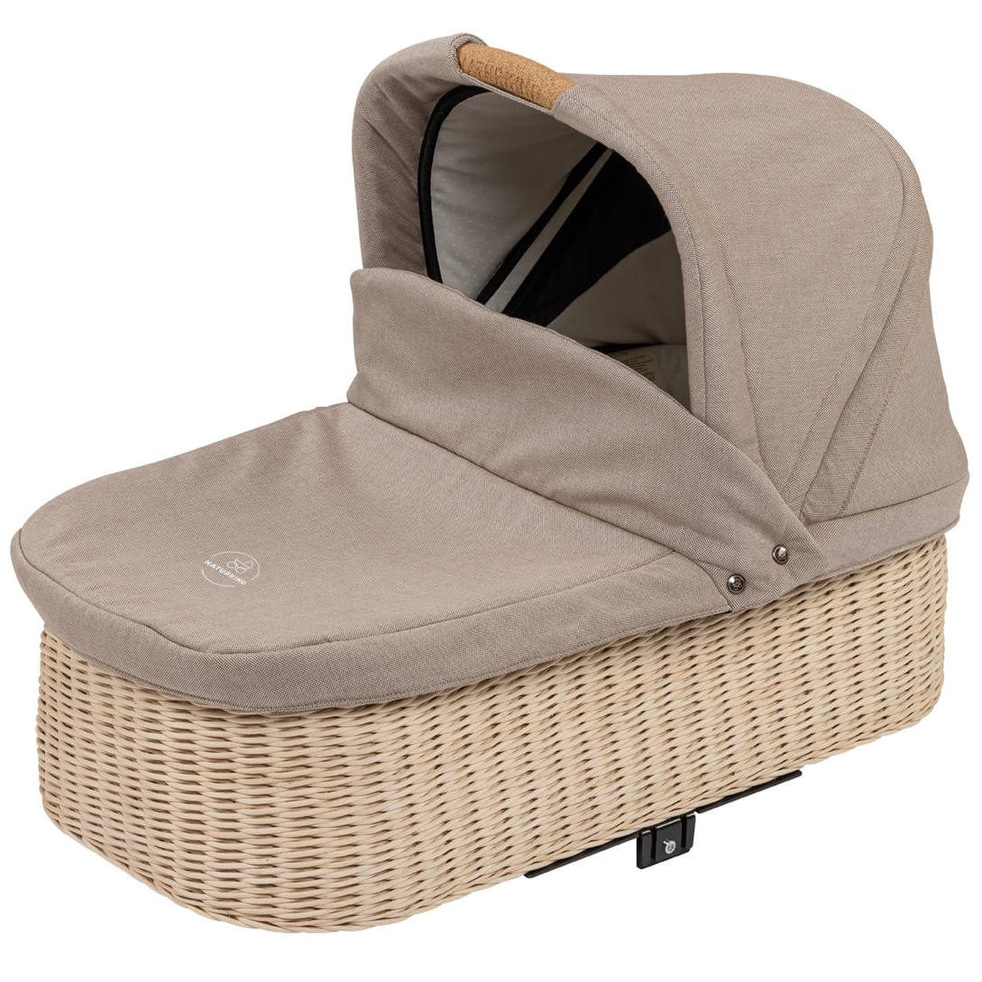Babykorb IDA Sand geflochten