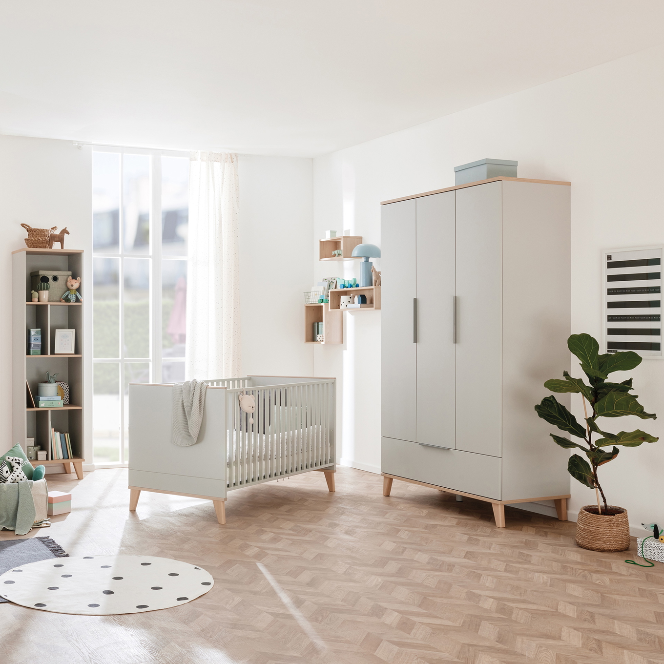 Kleiderschrank Fiene 3-türig 4