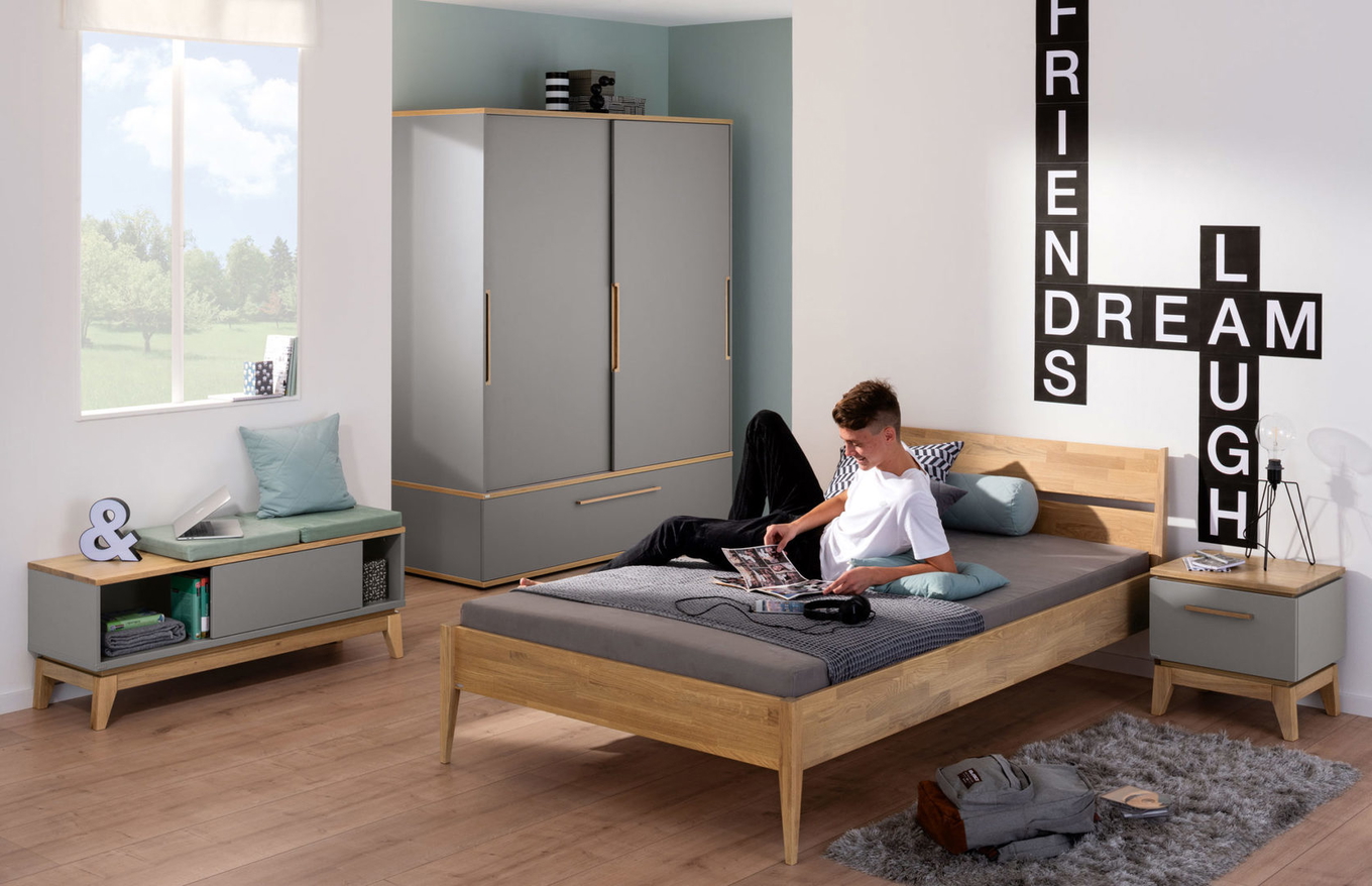 Kleiderschrank Sten mit Schiebetür, Breit 16