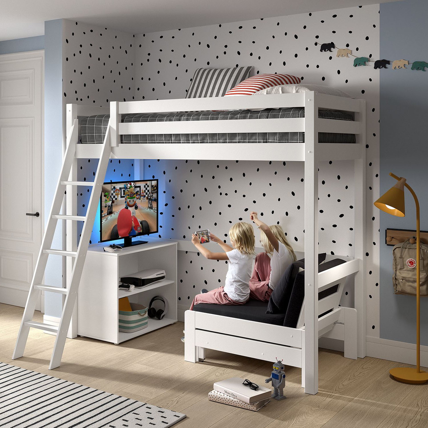 Hochbett Pino 90 3-teilig Set #2