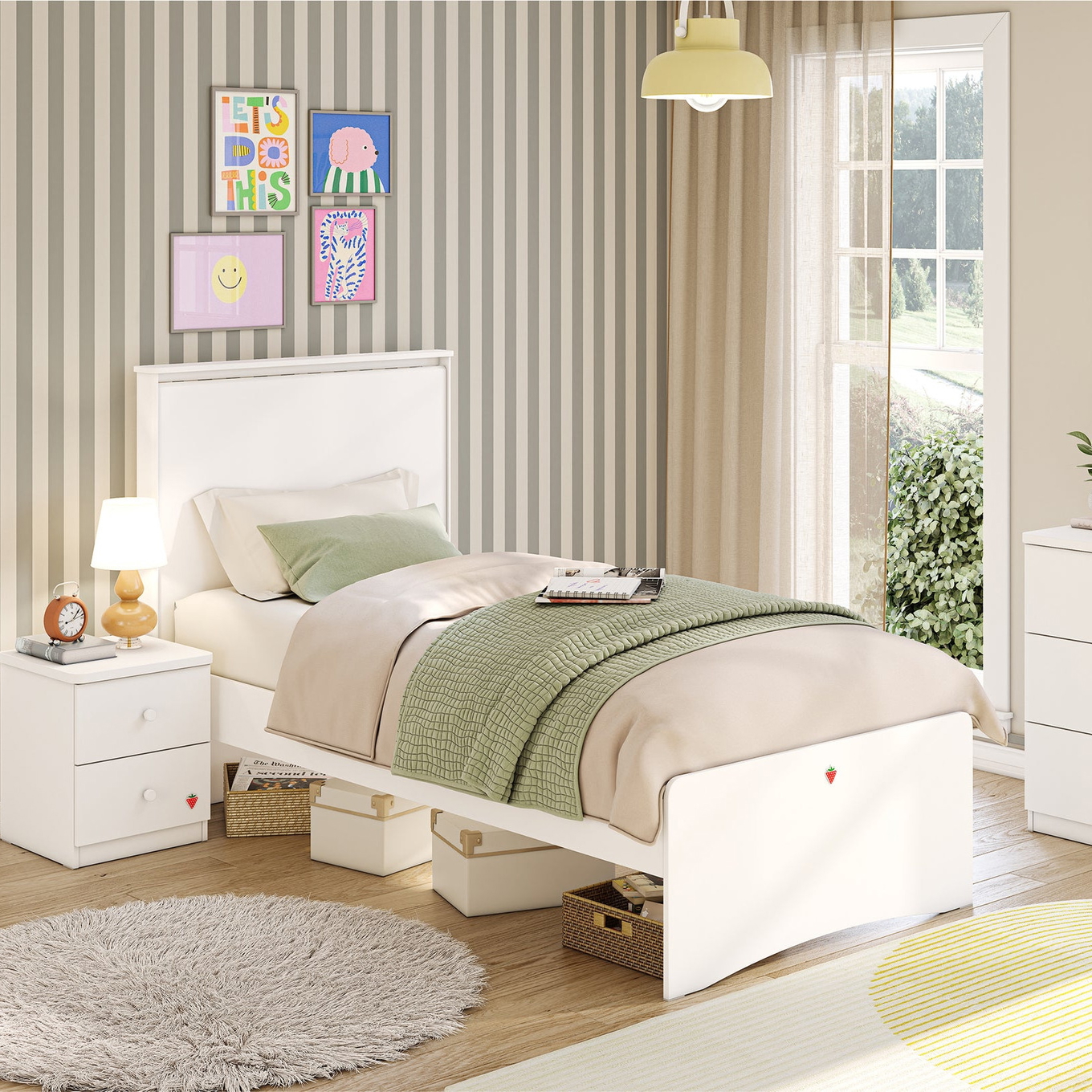 Bett Varia White Standard, 100 x 200 cm #2