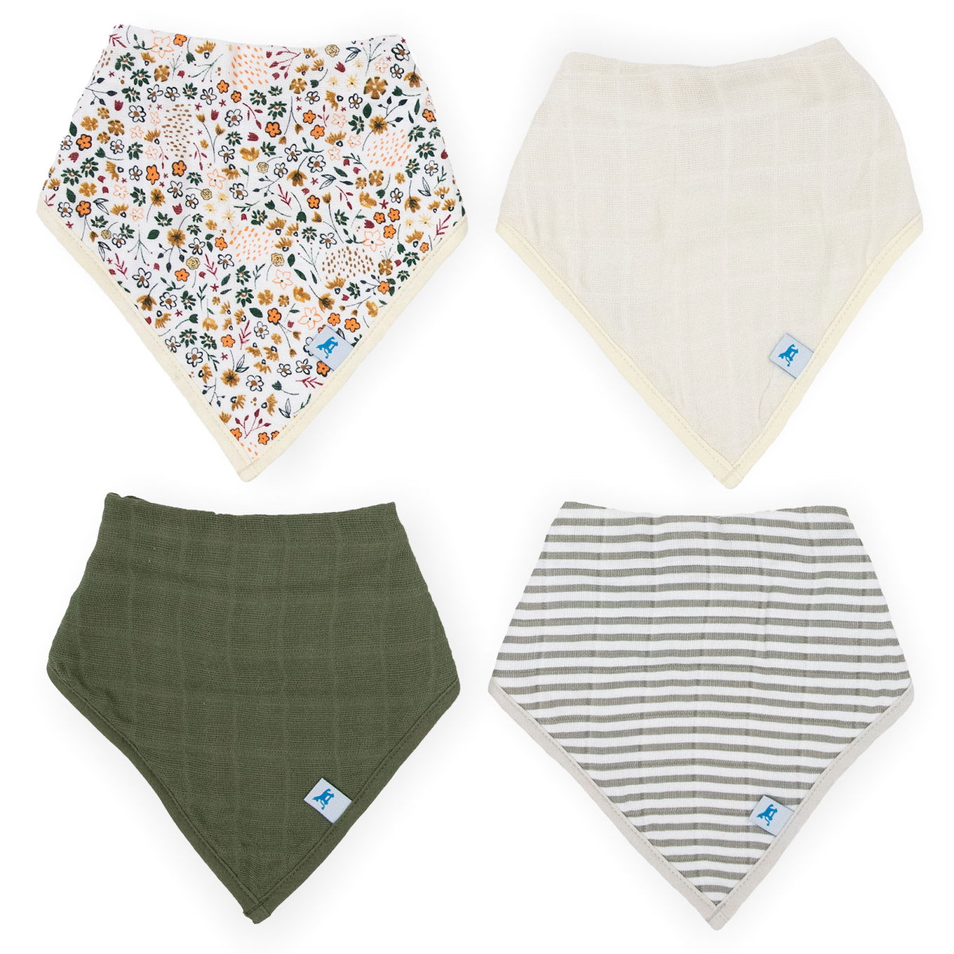 Bandana Dreieckstuch Pressed Petals 4er-Set