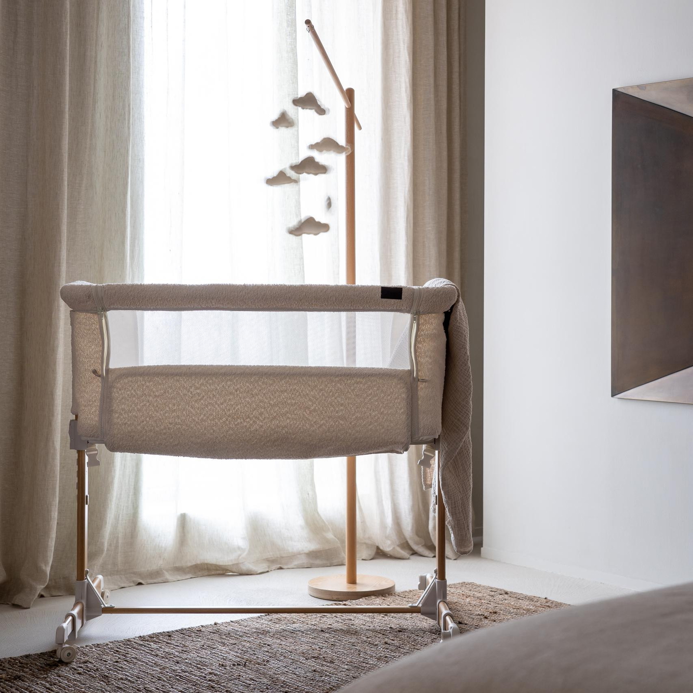 Beistellbett Side-By-Side Natural Cream 5