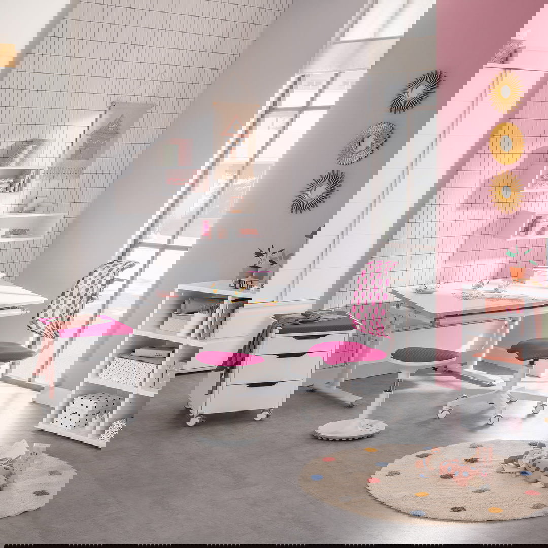 Bürostuhl Sino 2  Brombeere/Dots 3