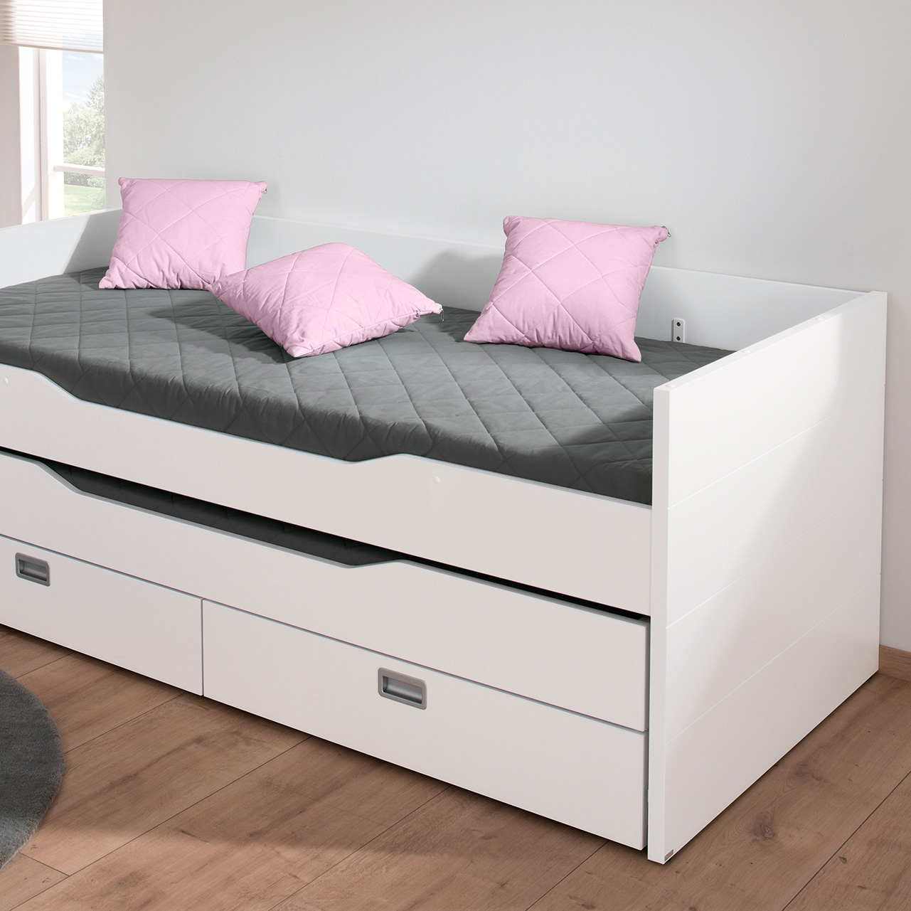 Partykissen aus Baumwolle Rose