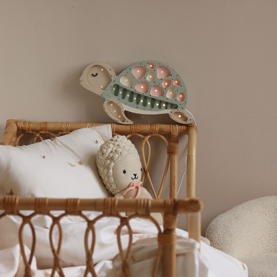 Nachtlampe Schildkröte Seafoam Pink 4