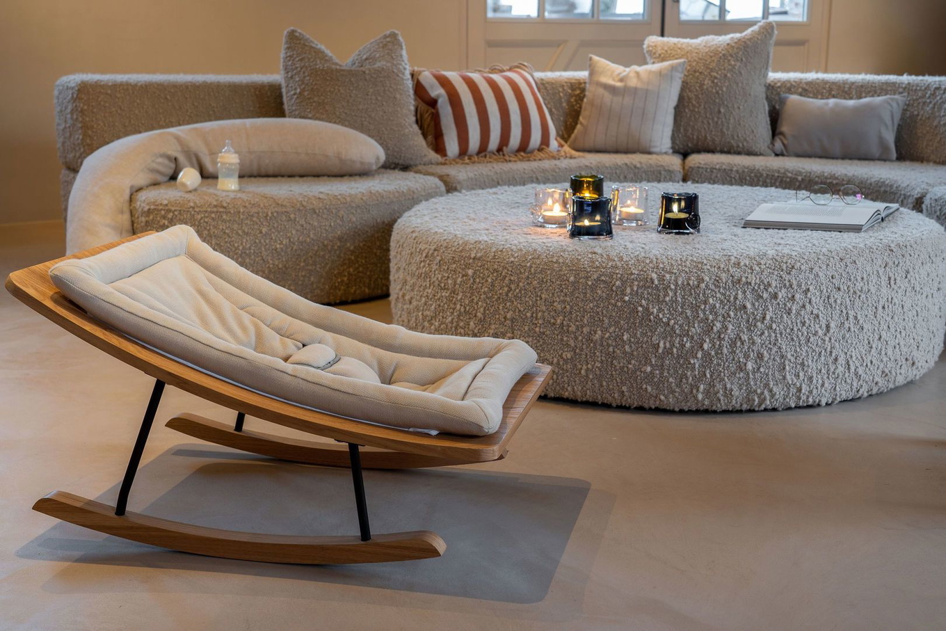 Babywippe Rocking Bouncer Grey 8