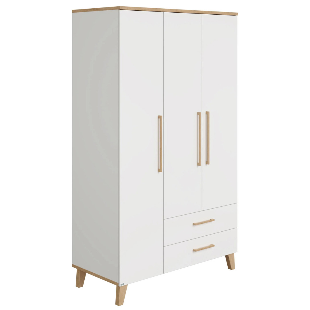 Kleiderschrank Oscar 3-türig mit Schubladen