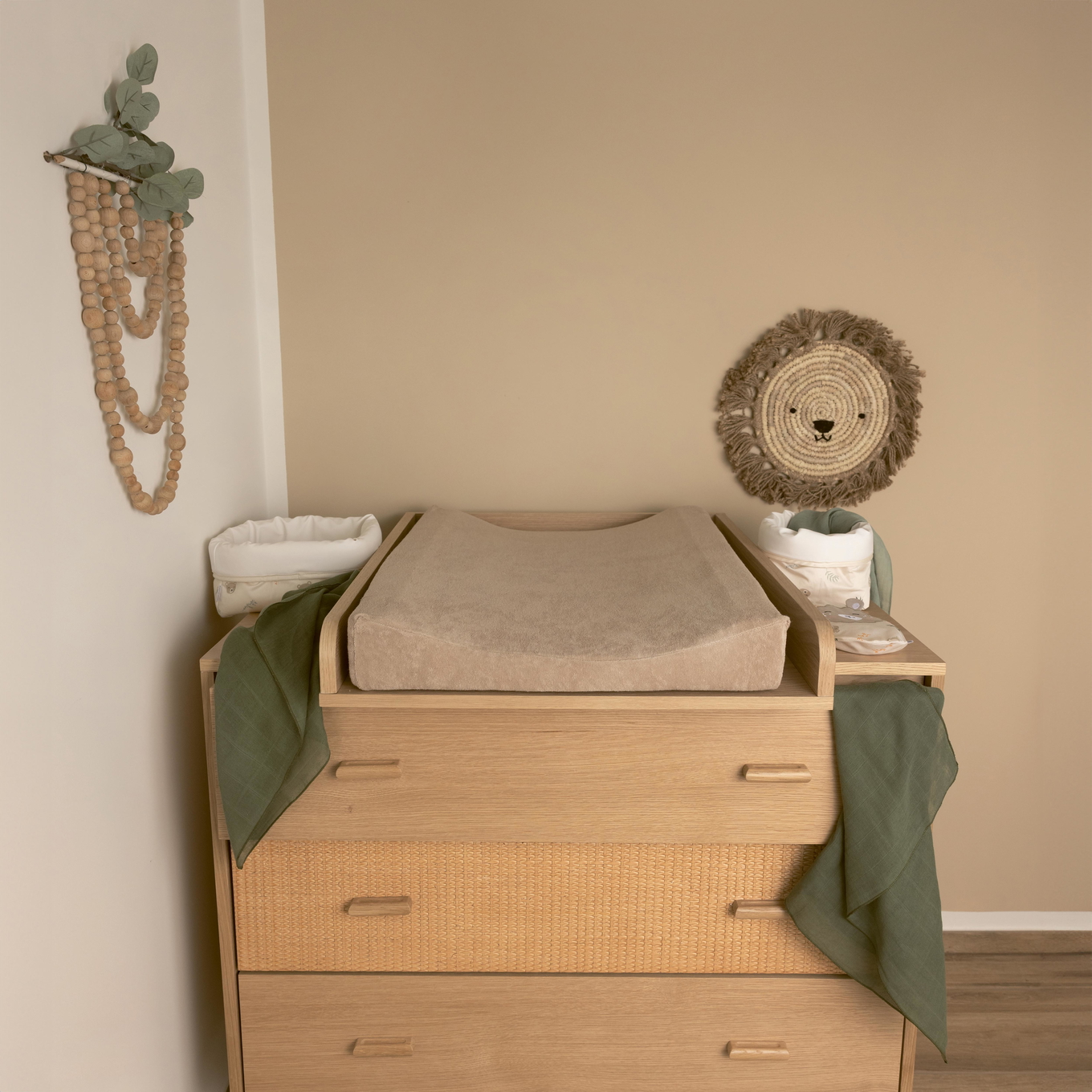 Wickelkissenbezug Frottée Taupe #2