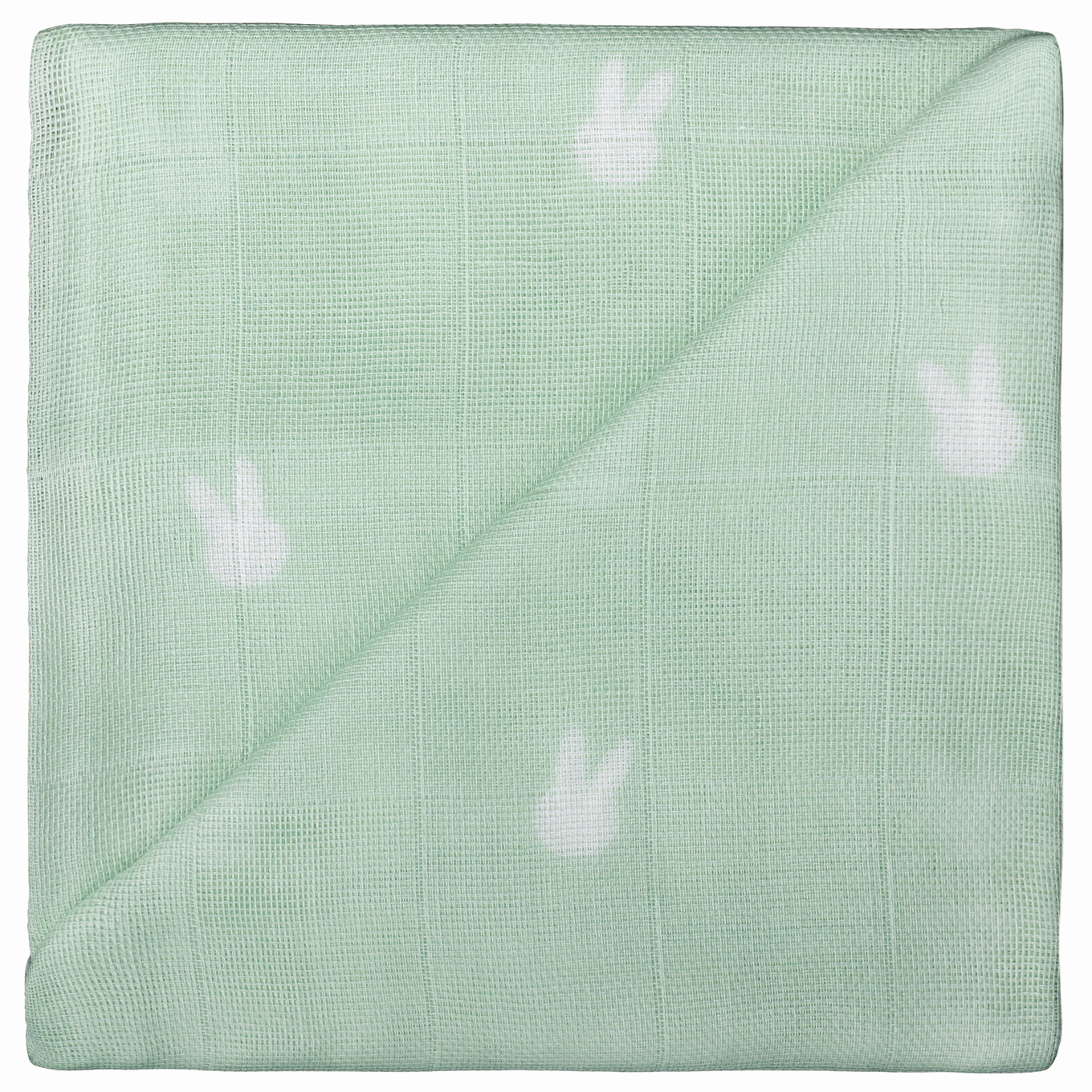 Gaze Spucktuch Hellgrün Hase