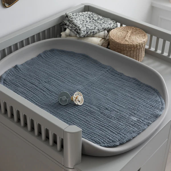 Wickelunterlage Musselin 2er Set  Blau #2