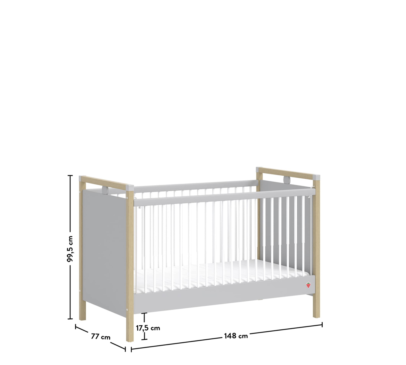 Babybett Mino 70x140cm 11