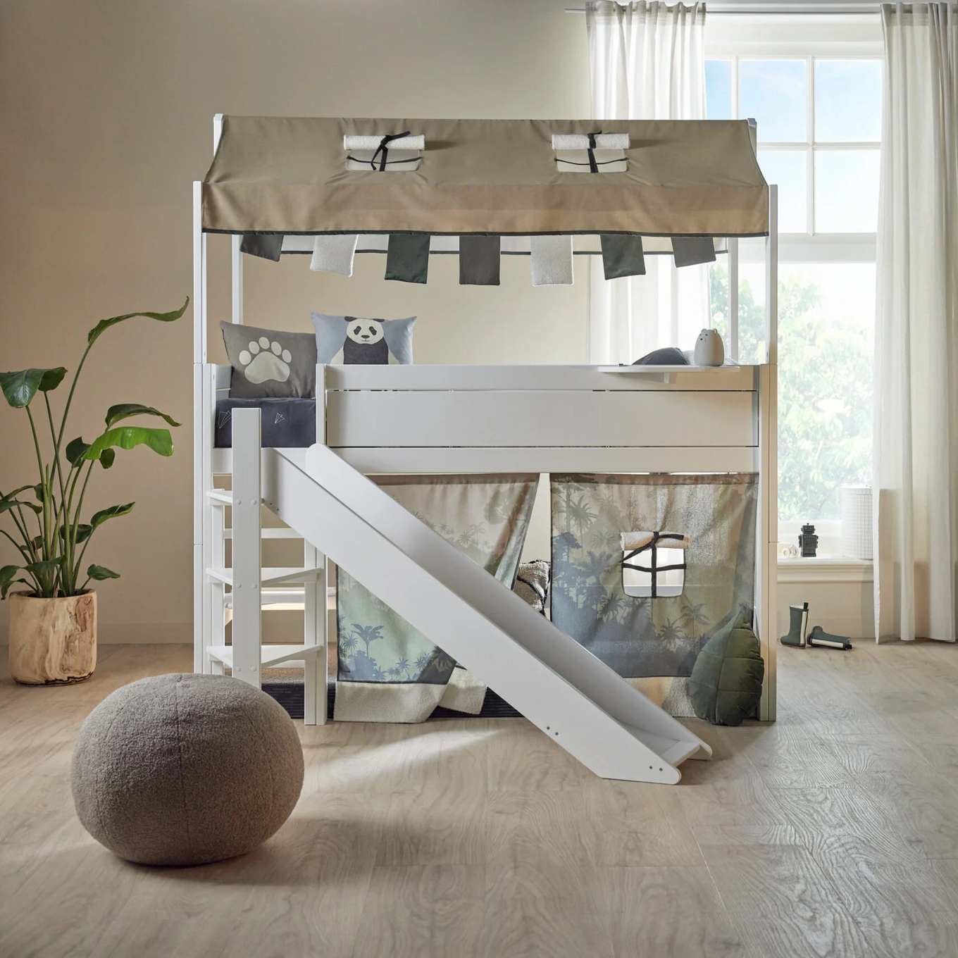 Stoffdach inkl. Girlande Panda Paradise #2