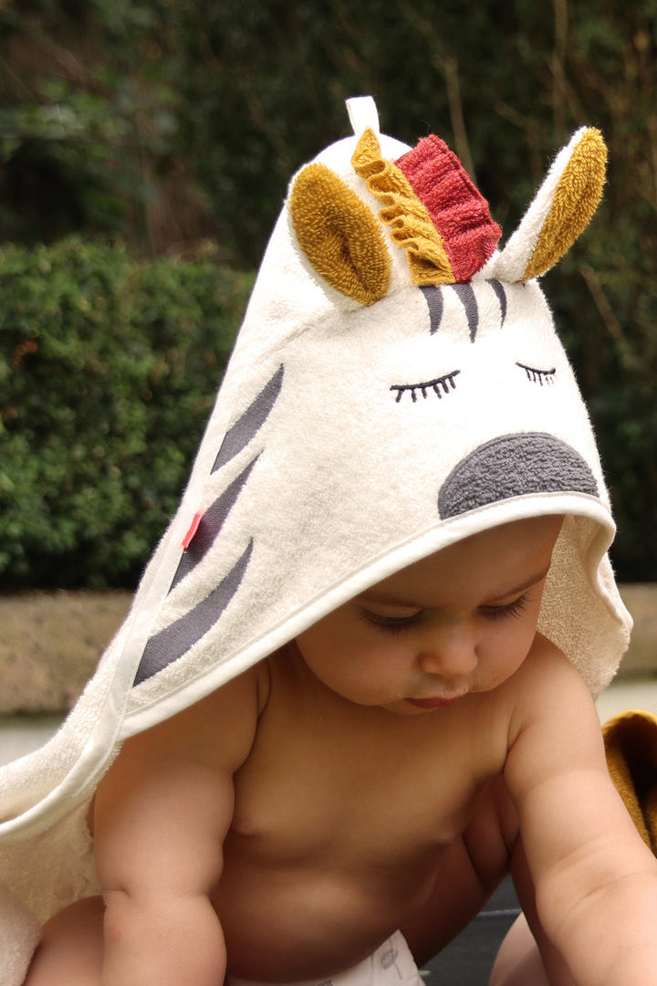 Badetuch mit Kapuze Zebra #2