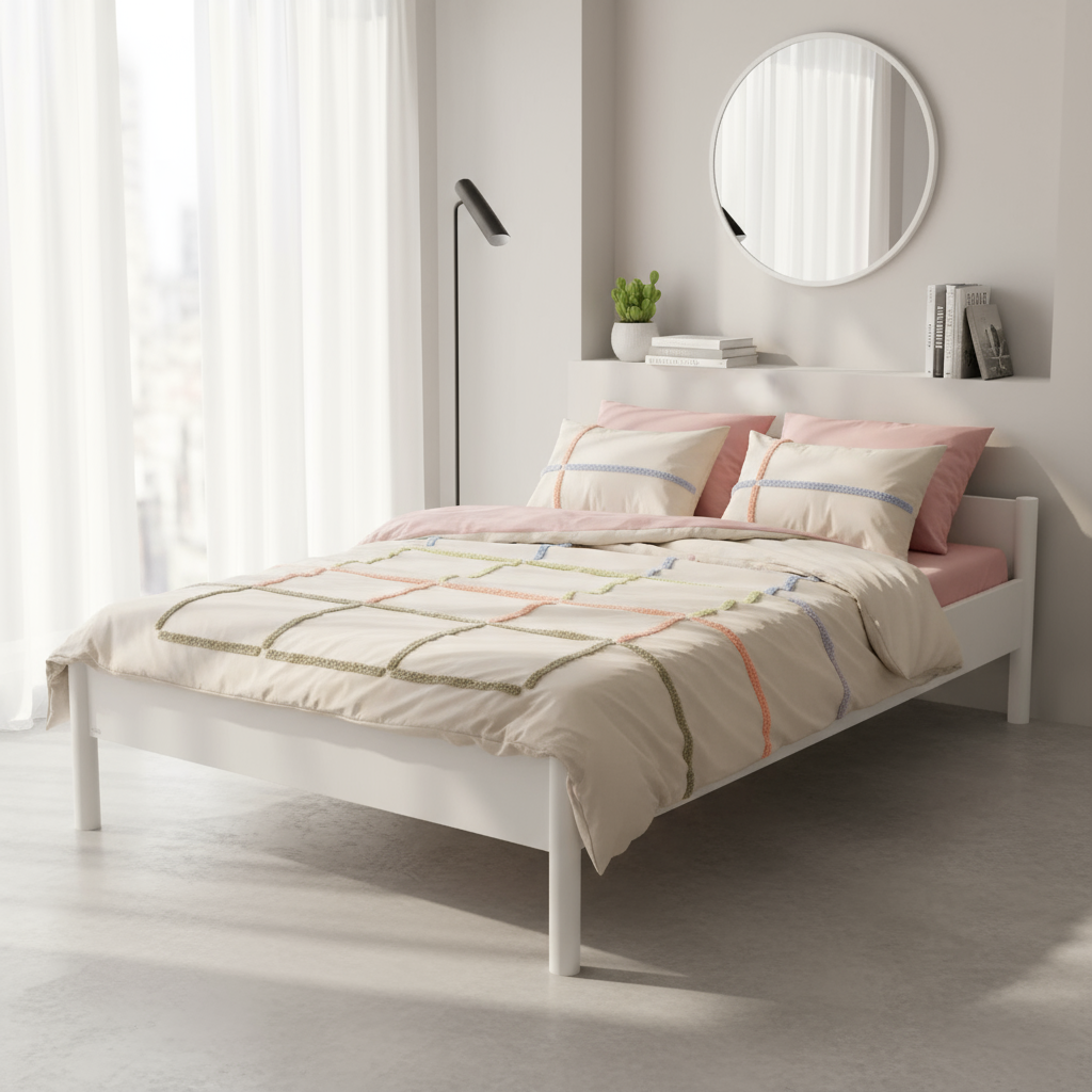 Bett Ylvie II Weiss, 140 x 200 cm 2