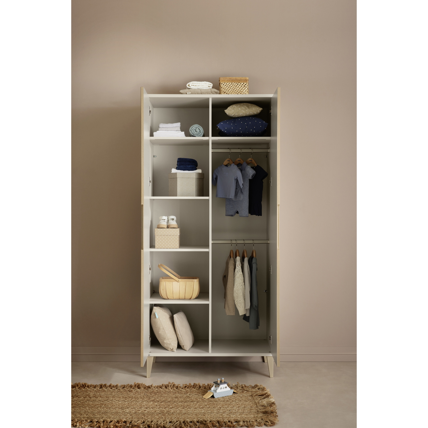 Kleiderschrank Jonte 2-türig 3