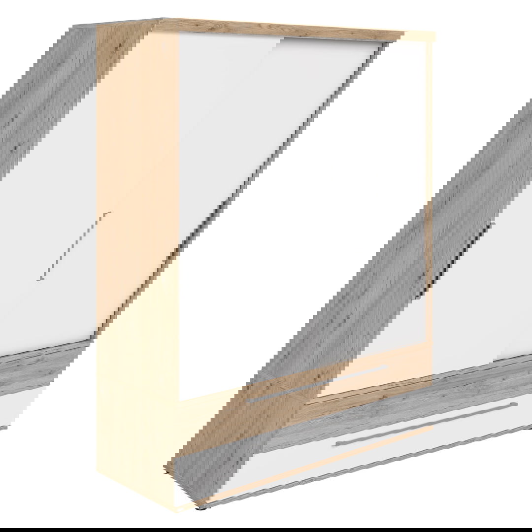 Kleiderschrank Fionn mit Schiebetüren Front Eiche