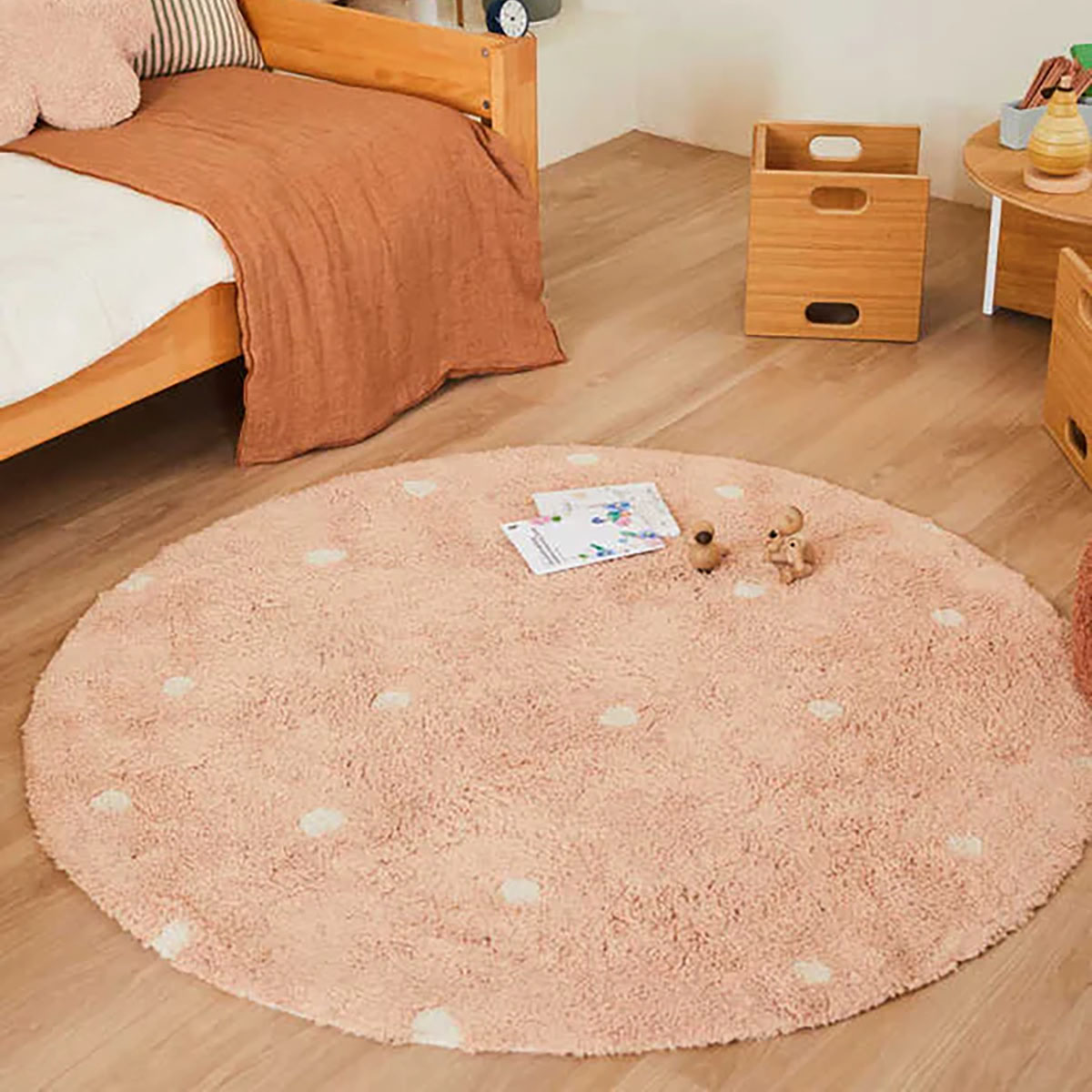 Teppich Round Dot Rosa #2